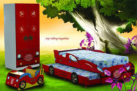 Photography of child's mattress to fit 3' Buzz wagon bed - the guest bed  - mattress size 180 x 75 x 8 cm