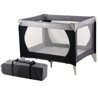 grey travel cot